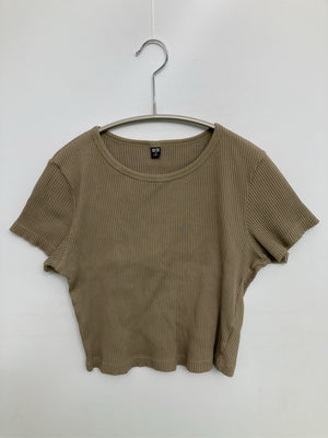 UNIQLO/ユニクロ/Tシャツ/カットソー/トップス/ブラウン/M