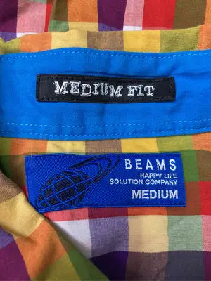 BEAMS/ビームス/シャツ/ブラウス/トップス/レッド/MEDIUM