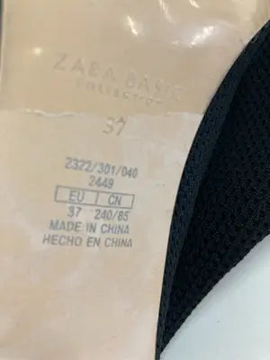 ZARA BASIC/ザラベーシック/ブーツ/シューズ/ブラック/37