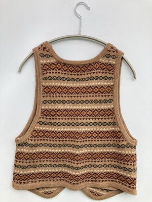 Ray Cassin/レイカズン/ベスト/トップス/ブラウン/F