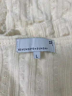 SEVENDAYS=SUNDAY/セブンデイズサンデイ/カーディガン/ボレロ/トップス/アイボリー/L