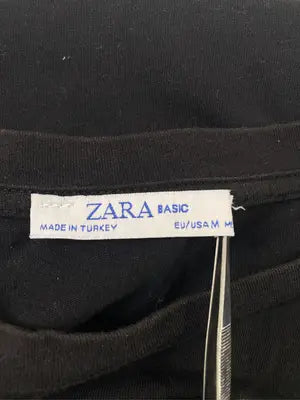 ZARA BASIC/ザラベーシック/Tシャツ/カットソー/トップス/ブラック/M