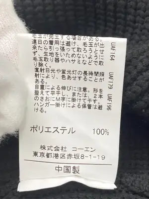 coen/コーエン/ニット/セーター/トップス/ブラック/MEDIUM