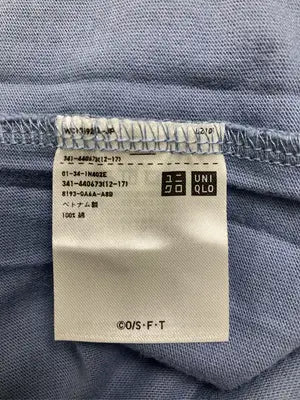 UNIQLO/ユニクロ/Tシャツ/カットソー/トップス/ブルー/L