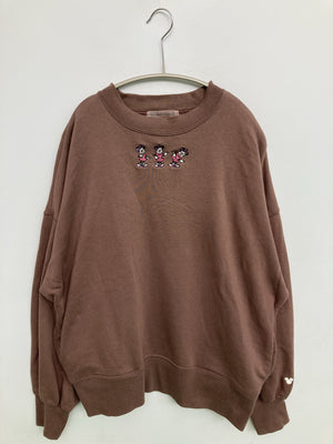 NICE CLAUP/ナイスクラップ/スウェット/トップス/ブラウン