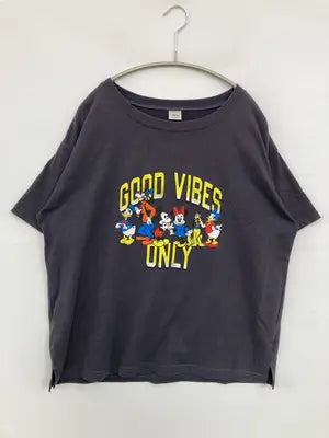 Disney/ディズニー/Tシャツ/カットソー/トップス/グレー/L