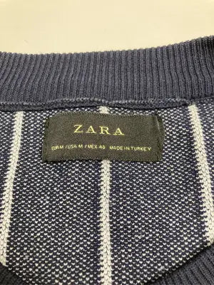 ZARA/ザラ/ニット/セーター/トップス/ネイビー/USA M
