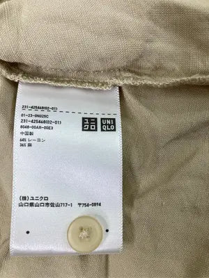 UNIQLO/ユニクロ/シャツ/ブラウス/トップス/ベージュ/L