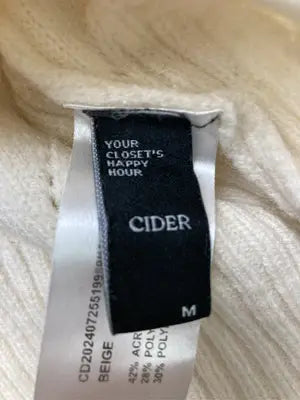 CIDER/サイダー/ニット/セーター/トップス/アイボリー/M