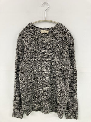 BACK NUMBER/バックナンバー/ニット/セーター/トップス/グレー/L