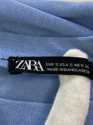 ZARA/ザラ/Tシャツ/カットソー/トップス/スカイブルー/USA S