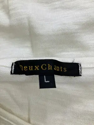 DeuxChants/Tシャツ/カットソー/トップス/ホワイト/L