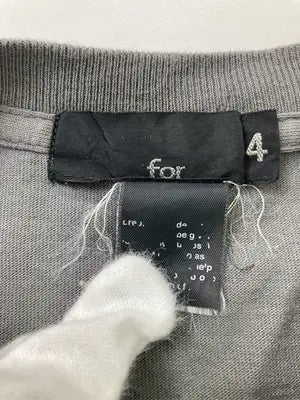 for/Tシャツ/カットソー/トップス/グレー/4