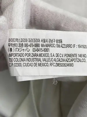 ZARA/ザラ/Tシャツ/カットソー/トップス/ホワイト/USA L