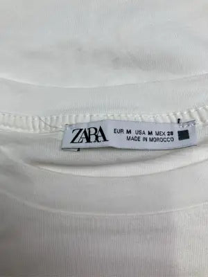 ZARA/ザラ/Tシャツ/カットソー/トップス/ホワイト/USA M