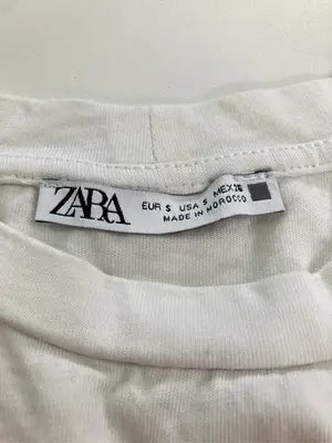 ZARA/ザラ/Tシャツ/カットソー/トップス/ホワイト/S