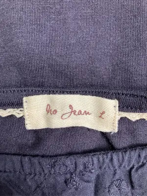 No jean/Tシャツ/カットソー/トップス/ネイビー/L