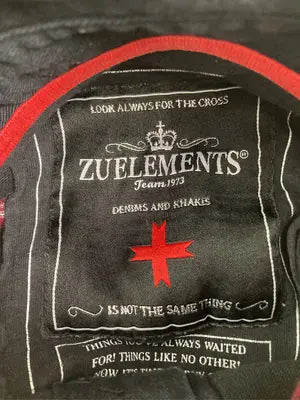 ZUELEMENTS/ポロシャツ/トップス/ブラック/LARGE