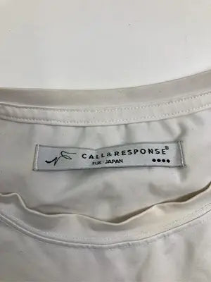 CALL&RESPONSE/Tシャツ/カットソー/トップス/ホワイト