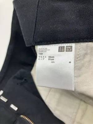 UNIQLO/ユニクロ/チノパンツ/パンツ/ブラック/ウエスト64cm