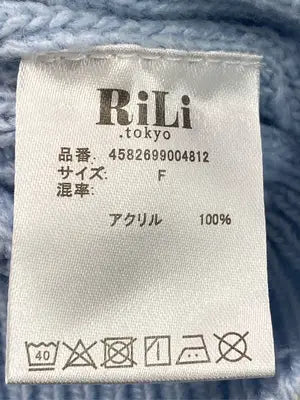 RiLi.tokyo/リリドットトーキョー/ニット/セーター/トップス/スカイブルー/F