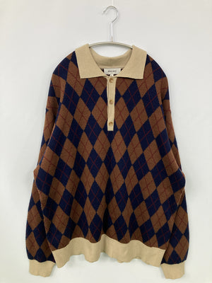 MONO-MART/モノマート/ニット/セーター/トップス/ブラウン/L