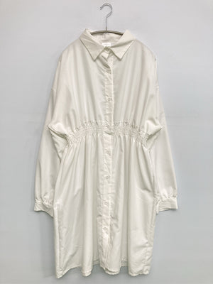 17kg/イチナナキログラム/シャツワンピース/ワンピース/ドレス/ホワイト/L