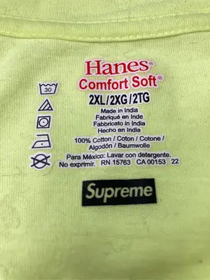 Supreme/シュプリーム/Tシャツ/カットソー/トップス/イエロー/2XL