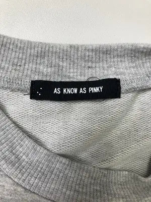 AS KNOW AS PINKY/アズノゥアズピンキー/Tシャツ/カットソー/トップス/グレー
