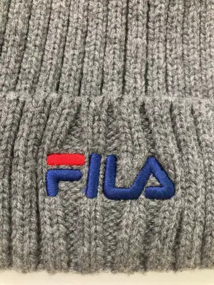 FILA/フィラ/ニットキャップ/ビーニー/帽子/グレー/ワンサイズ