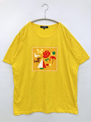 Doublefocus/ダブルフォーカス/Tシャツ/カットソー/トップス/イエロー/LL