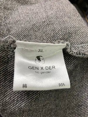 gen x der/デニムジャケット/ジャケット/アウター/ブラック/XL