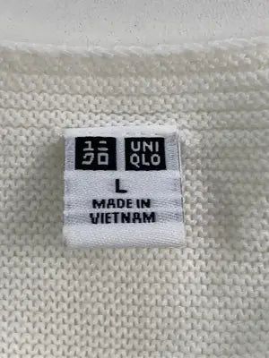 UNIQLO/ユニクロ/ニット/セーター/トップス/ホワイト/L