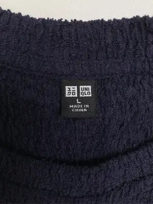 UNIQLO/ユニクロ/Tシャツ/カットソー/トップス/ネイビー/L