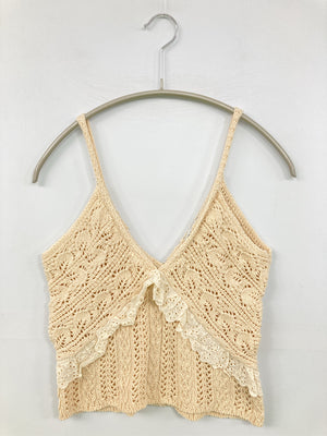ZARA/ザラ/キャミソール/トップス/ベージュ/EUR XS/USA XS/MEX 24
