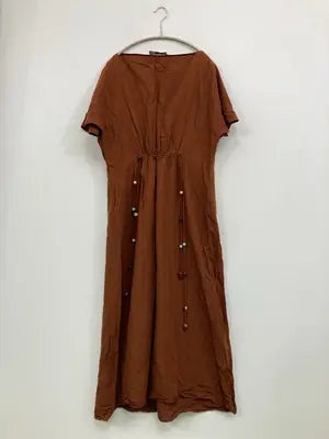 ZARA/ザラ/シャツワンピース/ワンピース/ドレス/ブラウン/M