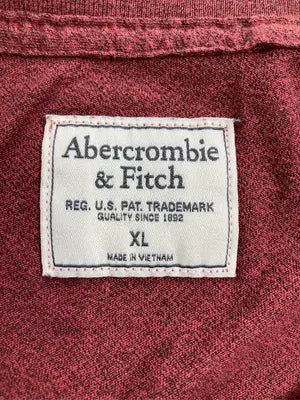 Abercrombie & Fitch/アバクロンビーアンドフィッチ/Tシャツ/カットソー/トップス/レッド/XL