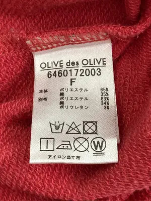 OLIVE des OLIVE/オリーブデオリーブ/スウェット/トップス/レッド/F