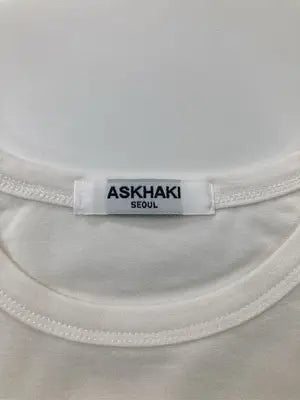 ASKHAKI/Tシャツ/カットソー/トップス/ホワイト