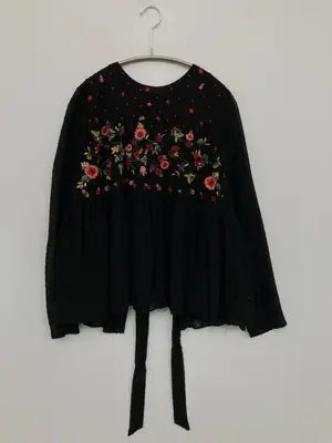 ZARA/ザラ/シャツ/ブラウス/トップス/ブラック/S
