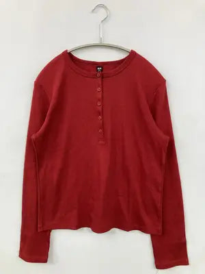 UNIQLO/ユニクロ/Tシャツ/カットソー/トップス/レッド/XL