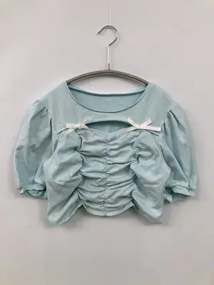 evelyn/エブリン/Tシャツ/カットソー/トップス/スカイブルー