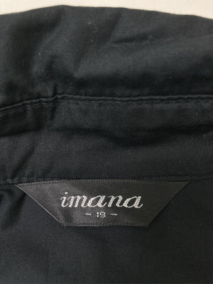 imana/シャツワンピース/ワンピース/ドレス/ブラック/19