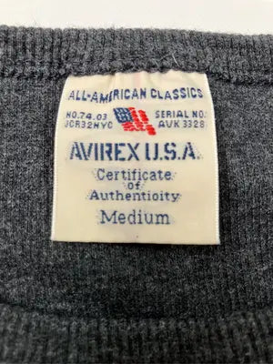 AVIREX/アヴィレックス/Tシャツ/カットソー/トップス/グレー/Medium