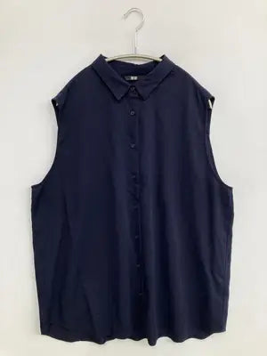 UNIQLO/ユニクロ/ノースリーブ/トップス/ネイビー/3XL