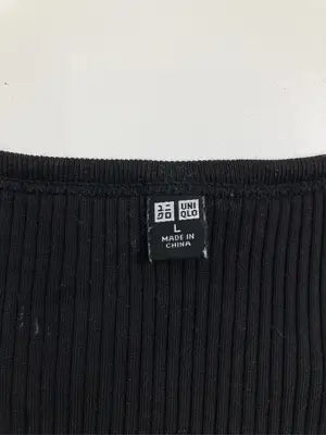 UNIQLO/ユニクロ/Tシャツ/カットソー/トップス/ブラック/L