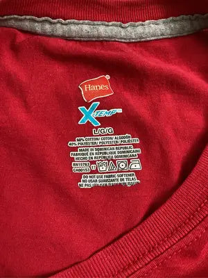 Hanes/ヘインズ/Tシャツ/カットソー/トップス/レッド/L