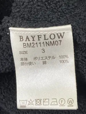 BAYFLOW/ベイフロー/パーカー/トップス/ブラック/3