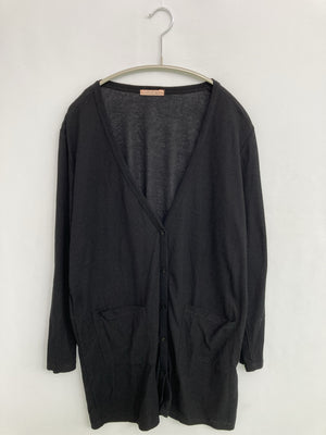 MEO/カーディガン/ボレロ/トップス/ブラック/LL