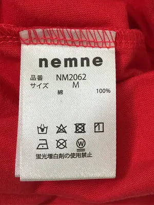 nemne/ネンネ/Tシャツ/カットソー/トップス/レッド/M
